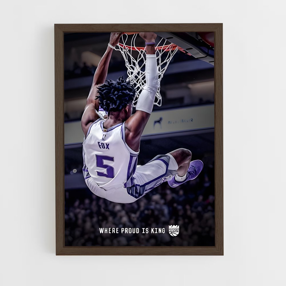 Poster Dunk de De'Aaron – affiche Basketball (vue 5)